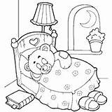 Kolorowanki Dla Druku Bears Bedtime Kolorowanka Drukowania Dziewczynek Misia Misiami Surfnetkids Pluszowego Beatiful Sleeping Cuddly Wydruku Sheets sketch template