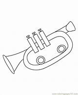 Trumpet Coloring Pages Instruments Horn Colouring Cliparts Clipart Rams Line Template Library Popular Favorites Add Sketch sketch template