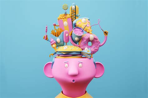 Design Lad S Bold And Playful 3d Illustrations And Animations Bursting