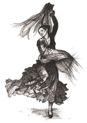 flamenco dancer flamenco dancers drawings humanoid sketch