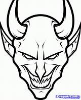 Demon Devil Satan sketch template