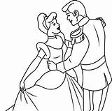 Cinderella Prince Charming Coloring Pages Dancing Printable Kids Color Categories Coloringpages101 sketch template