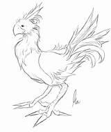Chocobo Coloring sketch template