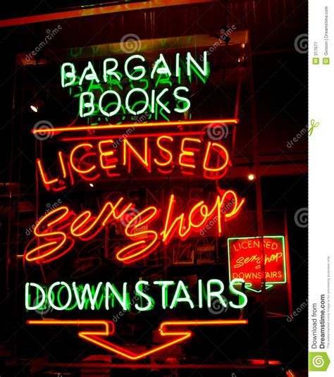 sex shop neon stock image image of books cheap bargain 317677