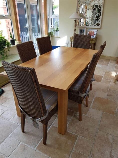 seat solid oak dining kitchen table  norwich norfolk gumtree