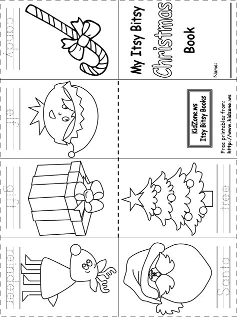 printable christmas books  preschoolers printable templates