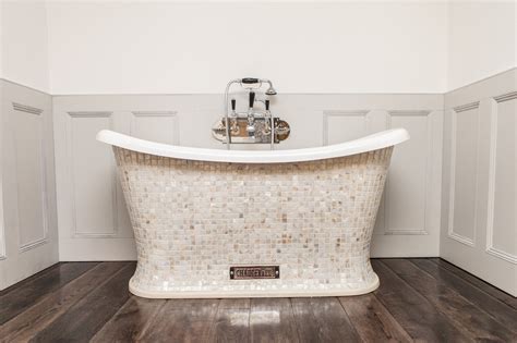 chariot bath with mother of pearl mosaic exterior chadder and co