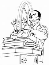 Luther Coloring Martin King Jr Pages Dr Kids Printable Books Activities Library Clipart Anycoloring Cartoon Popular sketch template