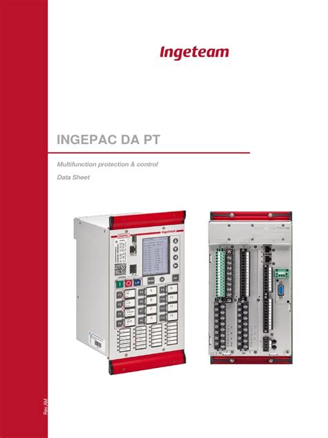 Ingepac Da Pt Multifunction Protection And Control Data Sheet Pdf