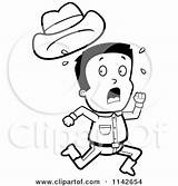 Clipart Away Scared Running Hat His Cowboy Cartoon Losing While Coloring Cory Thoman Outlined Vector Girl People 2021 sketch template