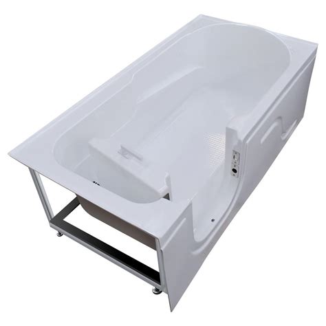 upc  universal tubs bathtubs  ft left drain walk  bathtub  white hdsilws