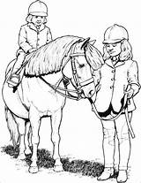 Horse Riding Coloring Pages Getcolorings Princess Color Printable sketch template