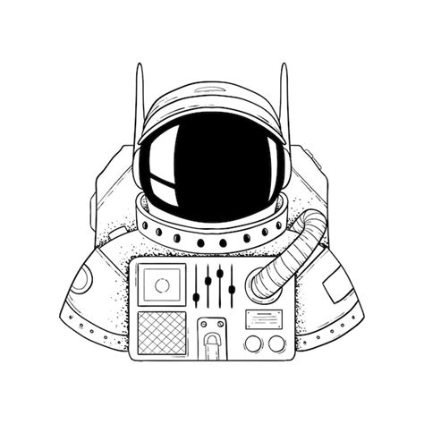 premium vector astronaut   helmet coloring book  adults