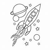 Ruimte Raket Een Raketten Uitprinten Planeten Dieren Leuk Ruimteschepen Downloaden Terborg600 sketch template