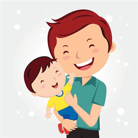 royalty free father hug son clip art vector images and illustrations
