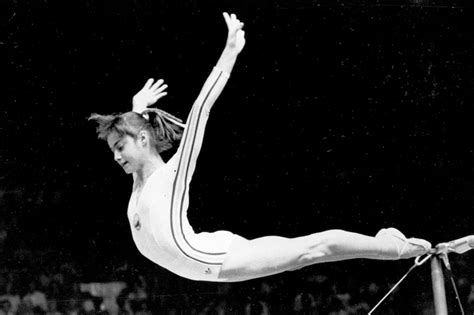 in 1976 comaneci s perfect 10s made her the perfect one the