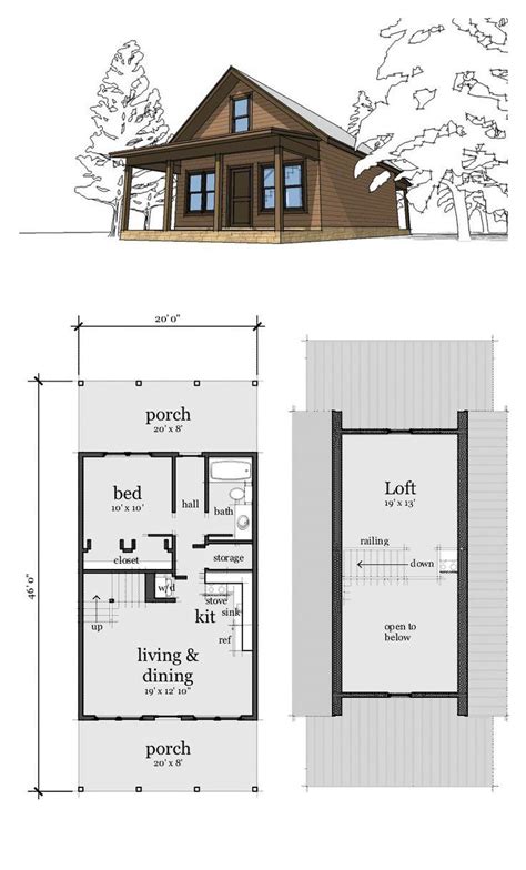 ideas  small cabin plans  pinterest cabins small cabin plans cabin plans