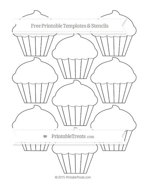 printable small cupcake template shapes  templates printables