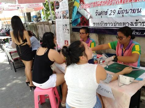 massage parlor workers given free hiv tests pattaya mail