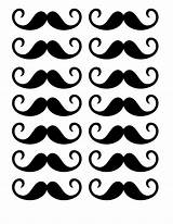 Mustache Printable Print Valentines Cutout Mustaches Diy Papertraildesign sketch template