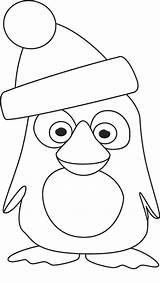Coloring Penguin Christmas Cute Pages Animal Penguins Ready Color Kids Print Library Clipart Coloringtop sketch template
