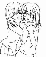 Anime Friends Drawing Drawings Easy Bestfriends Paintingvalley Photobucket sketch template