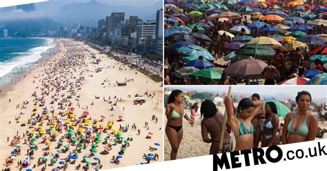 thousands cram onto rio beaches despite brazil s daily death toll