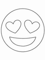 Coloring Emoji Heart Eyes Pages Sheets Emojis Kids Activities Template Ws sketch template