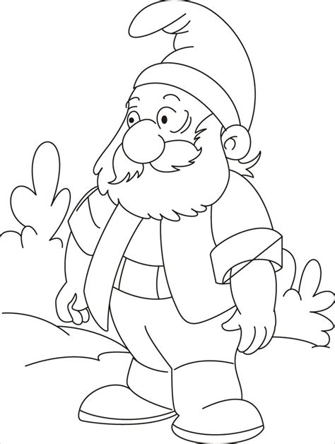 printable gnome coloring pages sketch coloring page