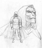 Doom Dr Sketch Doctor Deviantart Coloring Drawing Draw Marvel Concepts Sharpwriter Mask Comic Choose Board Fantastic sketch template