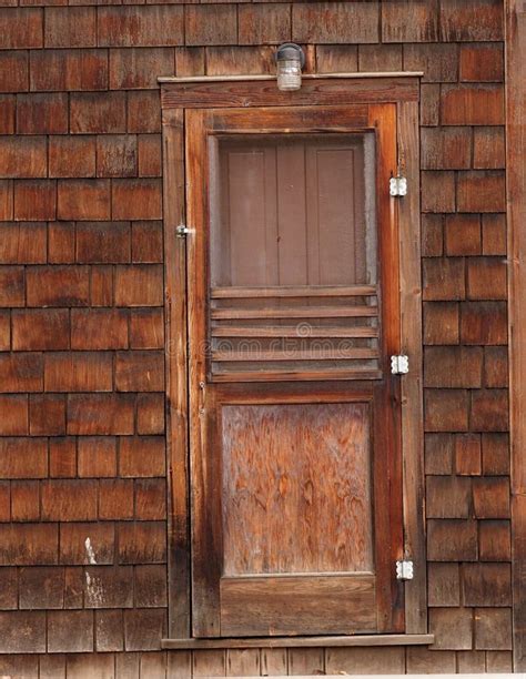 fashioned wooden screen door stock image image