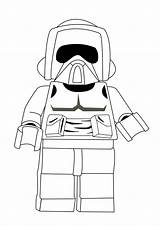 Lego Wars Coloring Star Pages Printable Kids sketch template