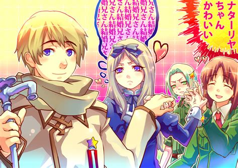 Russia Belarus Lithuania And Poland Axis Powers Hetalia Drawn By