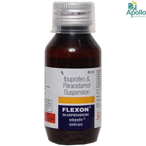 flexon suspension  ml price  side effects composition apollo