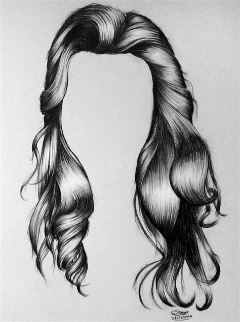 realistic hair drawing  lethalchris  deviantart
