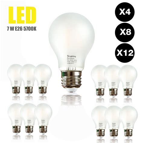 watt equivalent slimstyle  led light edison bulb soft   pack ebay