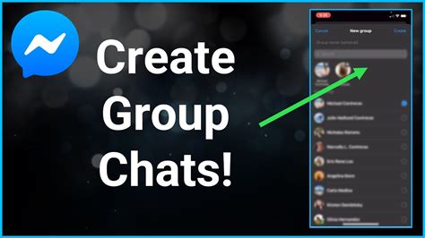 create  group chat  messenger youtube