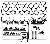 Panaderia Colorear Tiendas Supermercado Imagui Inicial Panaderias Cicle Picasa Publicada sketch template
