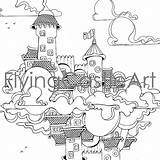 Castle sketch template