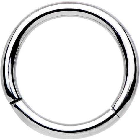 16 gauge 5 16 solid g23 implant grade titanium hinged segment ring