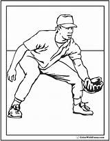 Baseball Coloring Pages Player Printable Players Mlb Pitcher Sheet Print Outfield Sports Ball Colorwithfuzzy Batter Pdf Choose Board sketch template