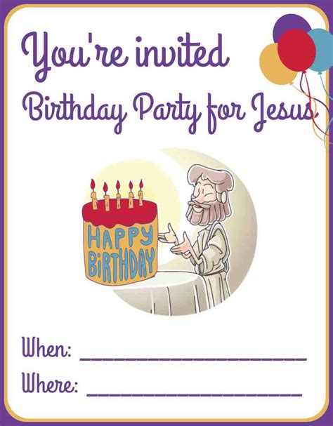 jesus birthday party ideas invitations games happy birthday jesus  kids