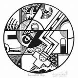 Coloring Native American Hopi Indian Pages Pottery Symbols Drawing Getcolorings Drawings Getdrawings Joe sketch template