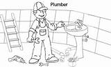 Plumber Occupation sketch template