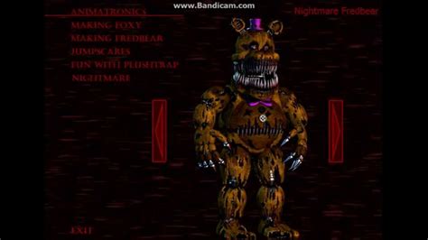 Five Nights At Freddy S 4 Animatronics Extra Menu