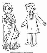 Coloring Colouring Pages Kids Diwali Sheets India Indian Craft Around sketch template