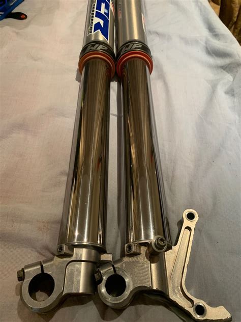 wp mm factory cone valve forks  xtrig triple clamps  salebazaar motocross forums