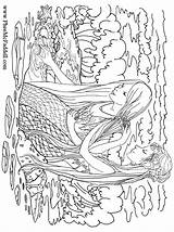 Pheemcfaddell Mermaid Mermaids Colouring sketch template