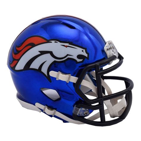 riddell mini football helmet nfl chrome denver broncos ebay