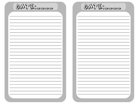 blank journal pages printable    added completed pix